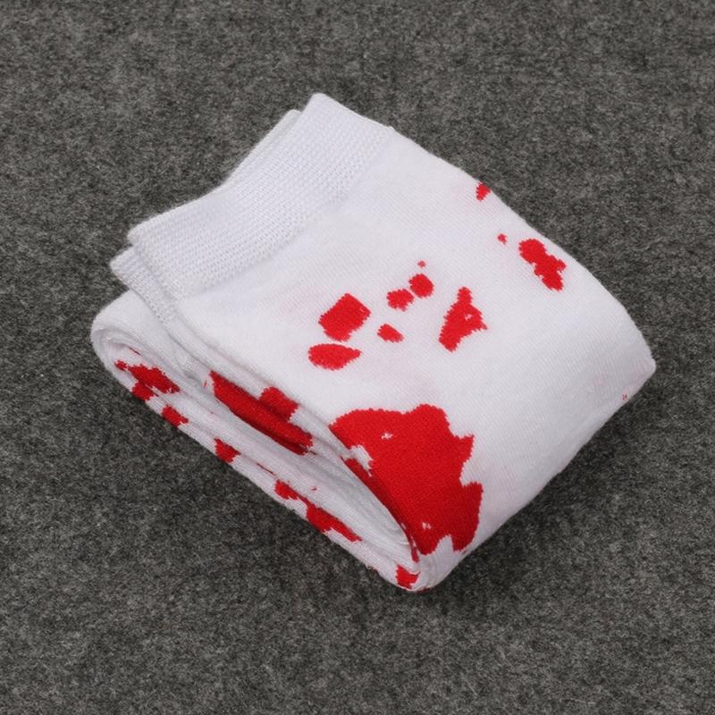 Halloween Bloody Stockings Thigh High Stocking Knee Highs Socks for Halloween Cosplay Party Printed Long Tube Socks