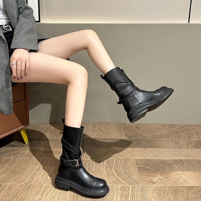 Модные ботинки на платформе — фото 8