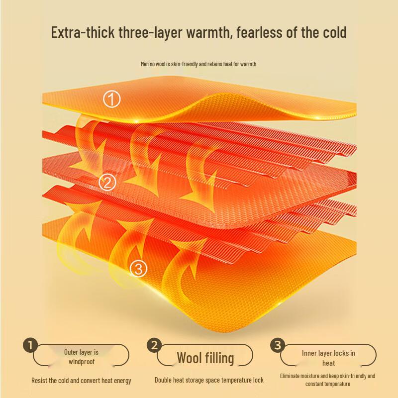 Men's Thickened Wool-Lined Thermal Vest