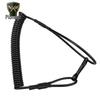 Tactical Retractable Kevlar Gun Lanyard with Keyring