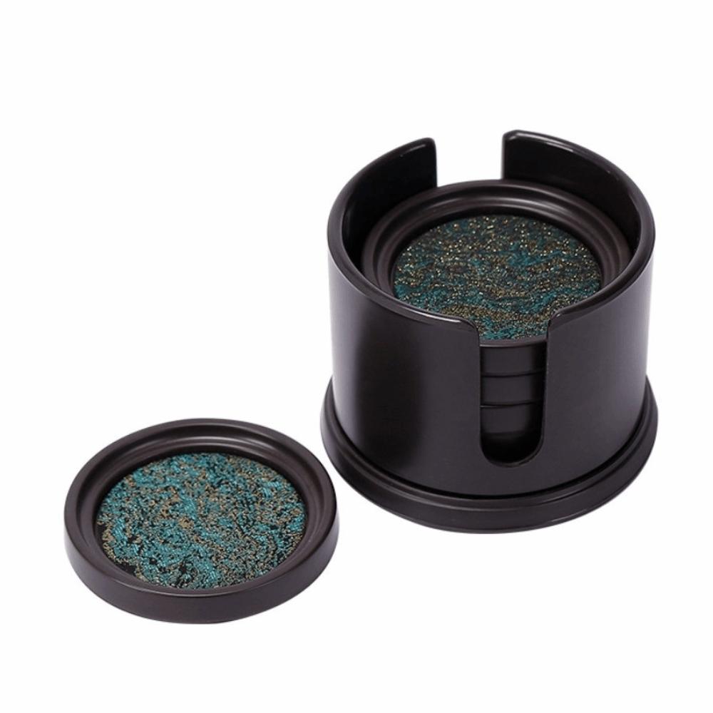 Anti-scalding Cloth Coaster Set Chinese Style Tea Cup Holder Tray Heat Insulation Mat  Home Use