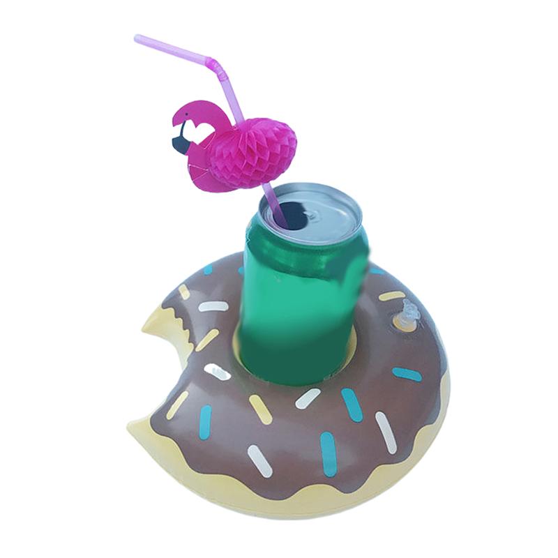 Flamingo Swimming Pool Drink Cup Stand Holder Float Toy Coasters Inflatable Drink Holder For Beverage Bottle Pool Party Kids Toy