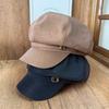 Octagonal Beret Children's New Autumn and Winter Big Head Circumference Painter Hat Versatile Face Cap