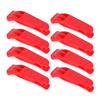 8PCS Plastic Bright Red Lightweight Life Vest Dual Frequency Outdoor Survival Rescue Emergency Long