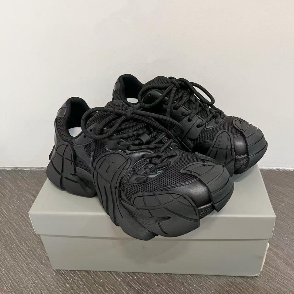 Autumn new chocolate coffee Ankola red octopus breathable net thick sole heightening casual heavy industry tide shoes