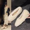 Mao Mao Shoes Women's Winter New Velvet Warm Women's Shoes with Flat Beanie Cotton Shoes Women