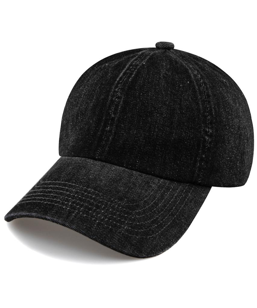 Chaebteo Signature Denim Ball Cap - Black Denim