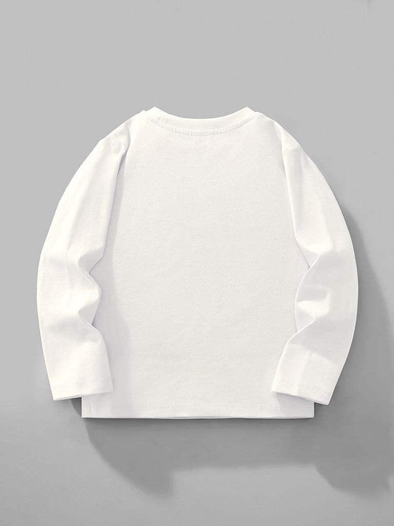 Autumn/Winter Children's Long-Sleeve Cartoon Rabbit Print Pullover