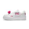 New Disney X LINING Cheese Skateboard Shoes Women's Low Top White AGCT382-1