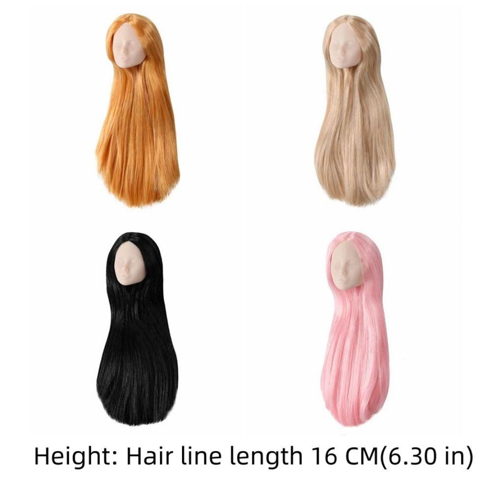 No Makeup 1/6 Doll Heads White Skin Doll Bald Head Girls Toy BJD Doll Head  Accessories