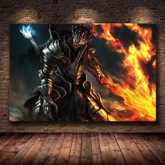 Classical Game Picture The Dark Souls 3 Canvas Painting Poster Decoration Home Wall Art Painting for Room Bedroom Decor Mural
