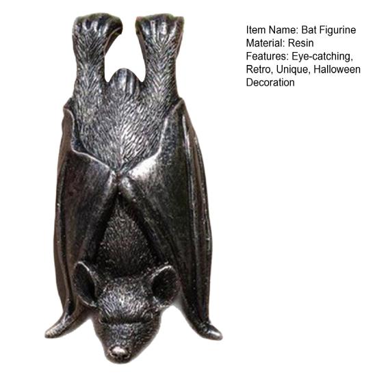Harz Fledermaus Gartendekoration, Halloween Fledermaus Pflanztopf Dekoration, Hängender Überkopf Fledermaus Topfhalter für Feengarten, Zaun, Hof, Terrasse Dekoration
