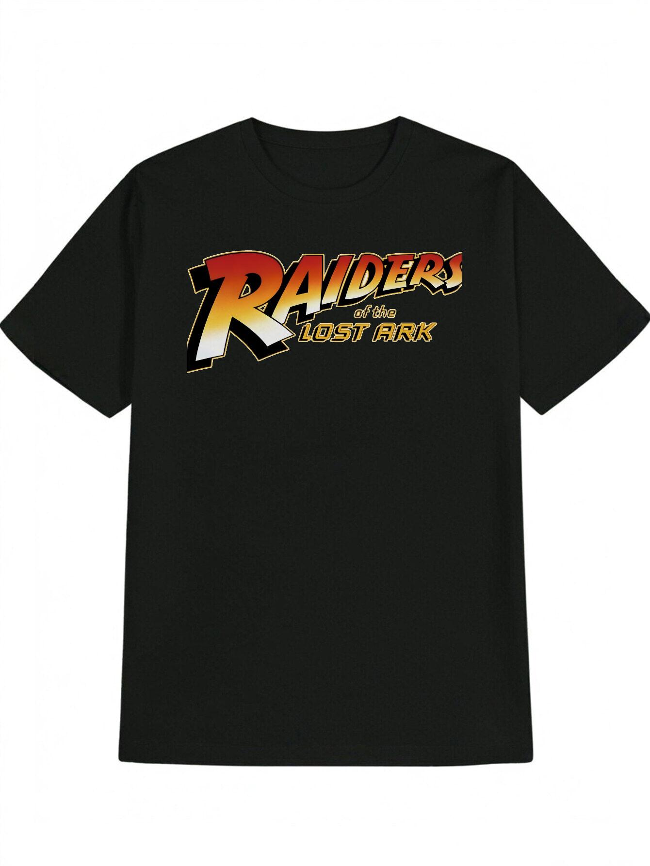Casual Graphic T-shirt - Bold Print Black Tee S
