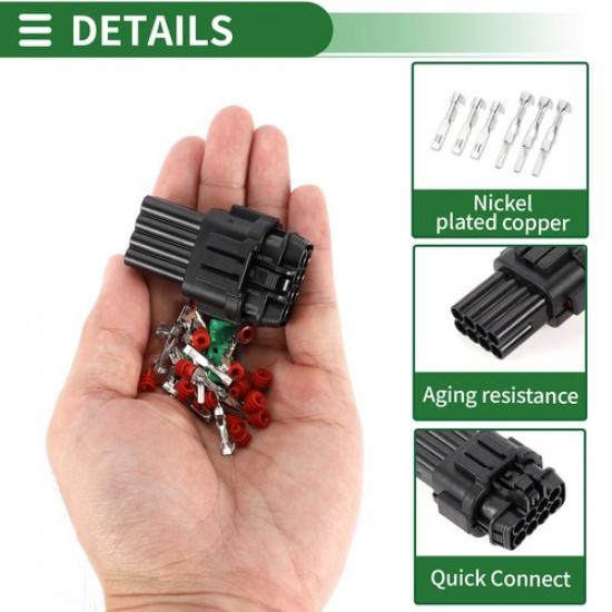 Front Headlight Connector Housing Single  for Nissan Tin-Plated Copper