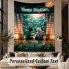 Custom Text Printed Tapestry Hunter × Hunter Pattern Large Wall Hanging Indoor Room Decor