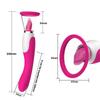 Tongue Dildo Vibrator for Women Heating Nipple Sucker Tight Oral Licking Clitoris Stimulate Masturbate Erotic Sex Toys for Woman