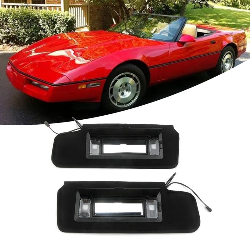 1Pair Car Sun Visors Shades W/LED