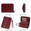 Baellerry Women Fashion Mini Purses PU Leather Card Holder Casual Design Zipper Coin Purse Wallets
