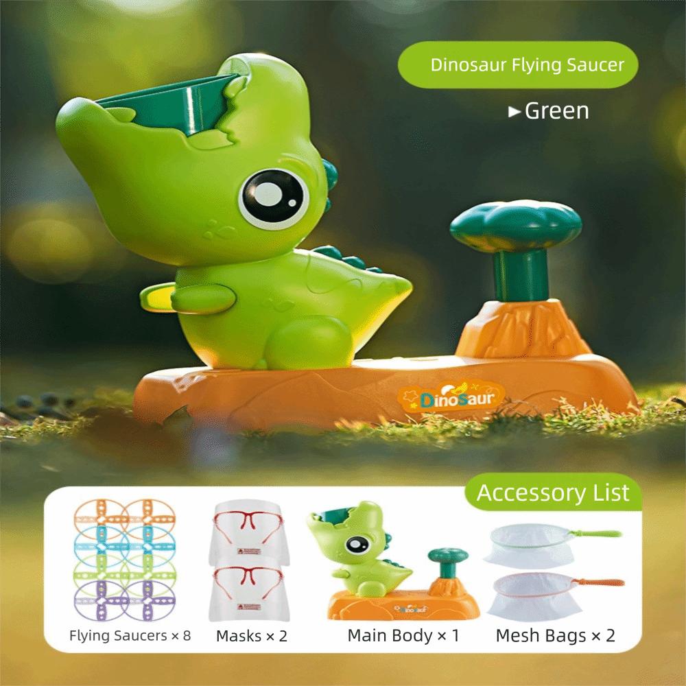 

Портативный эластичный летающий диск Веселый наступающий летающий диск Высококачественный летающий диск с динозавром Парк зелёный