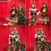 Christmas Reindeer Women Costume Fashion Cosplay Party Deer Fancy Outfit Dress