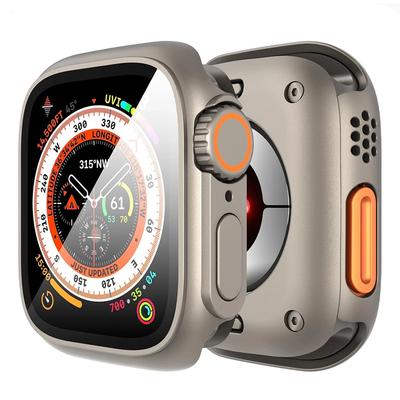Ochranný kryt na displej pro Apple Watch 46mm 42 45 44 40 41mm Pevný PC přední zadní nárazník Kryt iwatch11 10 987SE654 Změnit na Ultra