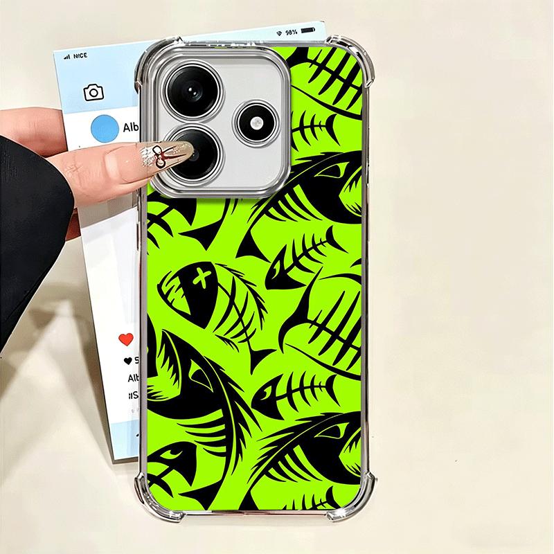 

Horror Zombie Skeleton Green Soft Phone Case For Xiaomi Poco X7 X8 Pro Max X6 X5 X3 F8 Ultra F7 M8 M7 M5S Redmi 15C 15A 15 14C 1 Xiaomi Poco X3 Pro