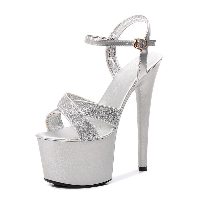Women's Wedding Stiletto Sandals  Summer Super Heels Stiletto Waterproof Sandals 181 Series 16.5cm Heel 6.5cm Platform LFD