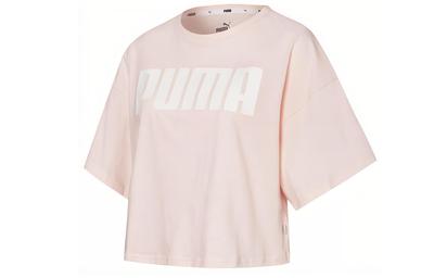 T Shirts Women's Pink Crew Neck Moderate Straight Fit 584427-17