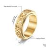 Vintage Odin Norse Viking Rune Rings For Men Women Viking Stainless Steel Spinner Fidgets Ring Retro Rock Party Jewelry Gift