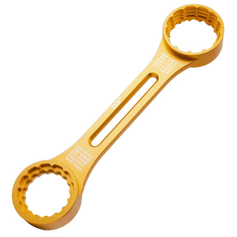 

10 in1 Bottom Bracket Tool Bike Bottom Bracket Remover Aluminum Alloy BB Wrench for BSA30 DUB T47 39 40.5 44 46 50mm Installatio золотистий