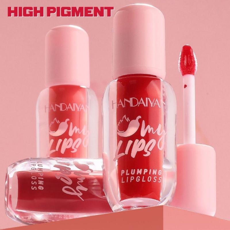 Water-gloss Mirror Lip Glaze, Plump Lips, Pearlescent Lip Gloss, Handaiyan Long-lasting Moisturizing and Moisturizing Lip Dye