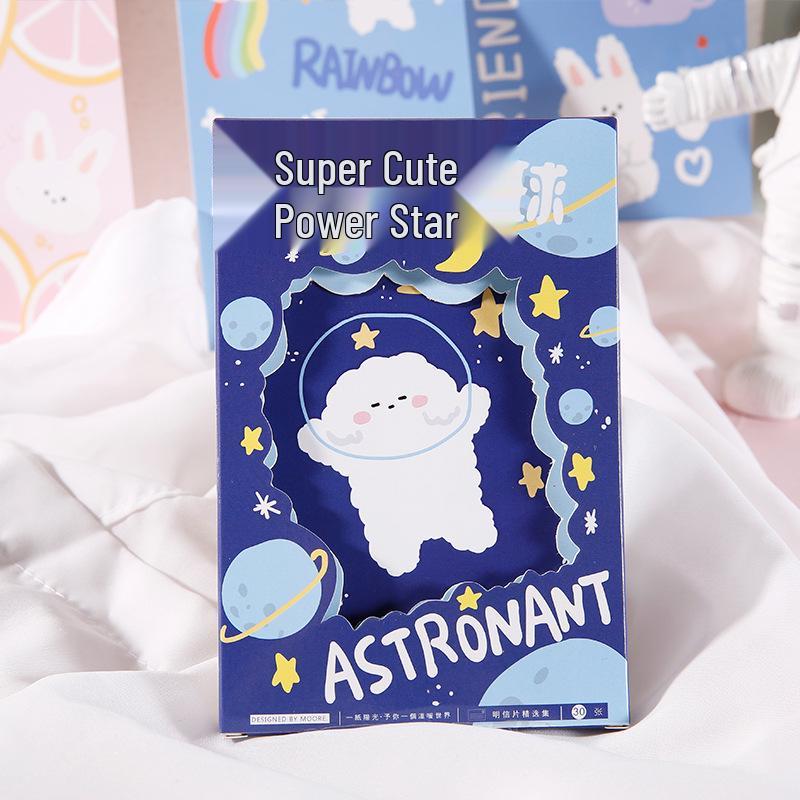 Mu Ran  Meow Life  Cute Cat Journal Postcards - 30 Healing Ins-Style Sheets