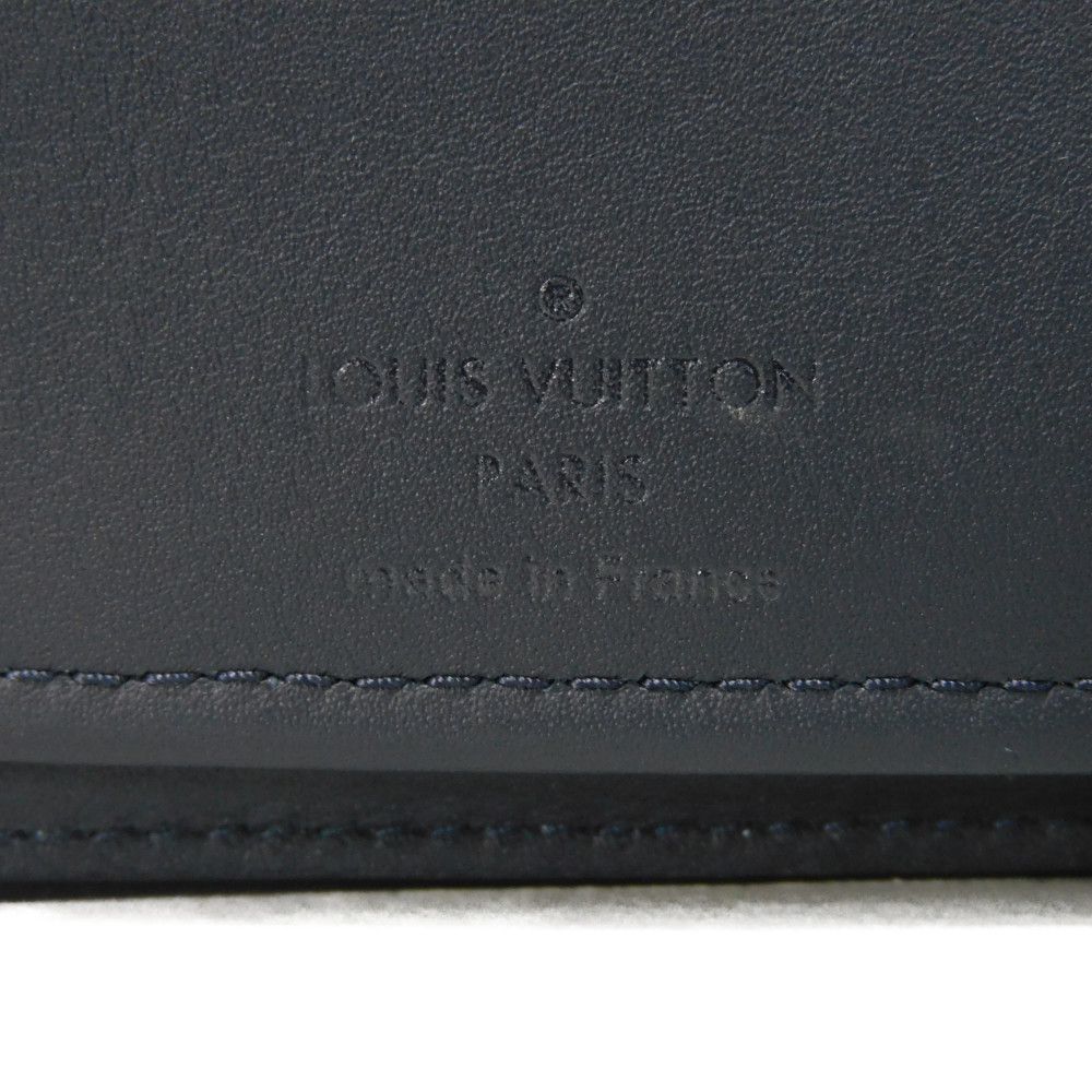 Used 12564 Portefeiulle Braza N63506 7940 New Logo White Navy Bifold Damier Coast Blue Marine Men's from Japan AUTHENTIC