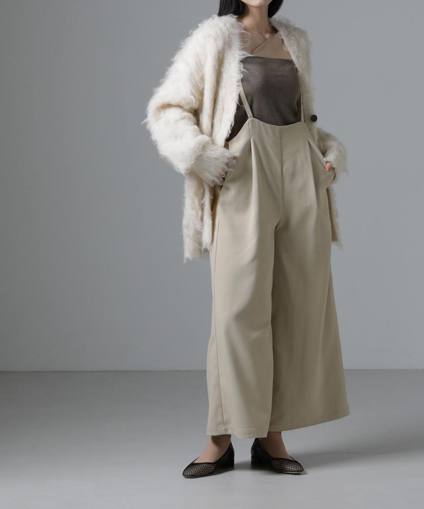 Nano Universe Overalls and Wide Pants be F 040 Beige Women's (Can Matched) 673-4219336