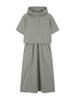 Allaeseuka Women'S Woven Hooded Dress_Pag2Oo2430Lkh