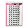 C Curl Black False Eyelashes Natural Volume Fiber Lashes for Party Wedding Daily Makeup