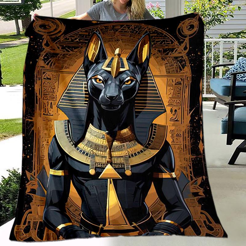 1 Stück Altägyptische Wandmalereien, Wikinger, Anubis Decke, Ganzjahres leichte Heim-Büro Außen Nickerchen Multifunktionale Decke