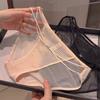 Ladies Summer Pure Sexy Lace Ribbon High Split Cotton Bottom Crotch Low Waist Briefs
