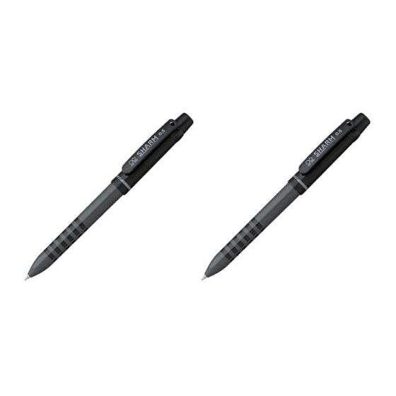 Sun-Star Stationery Sharp Pencil SHARM Black S4482123, 0.5mm HB Lead, 2mm Diameter Eraser, Made in Japan