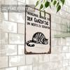 Vintage Lazy Cat Tin Sign Sometimes I Need The Whole Day To Do Nothing Rustic Metal Wall Art 12x8 Inch