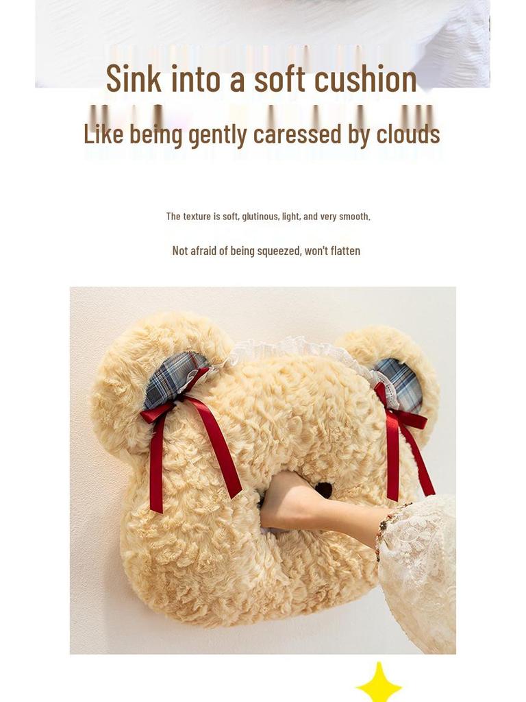 Plüsch-Schnupfenbär Kopfkissen: Kuschelkissen & Puppe für Kinder
