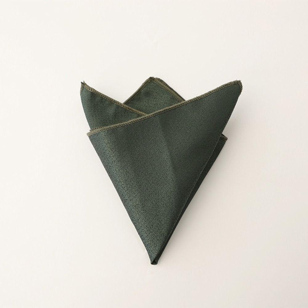 Polyester Men Handkerchief Solid Color Wedding Shirt Accessory Elegant Mens Pocket Square  For Men