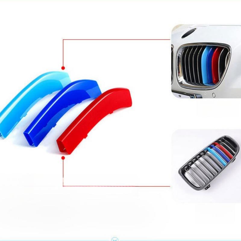 3PCS/lot Car Grille Network Decor Trims Grill Sticker for BMW E46 F30 E90 3 Series Car Style BMW Grille Sticker BMW Accessories
