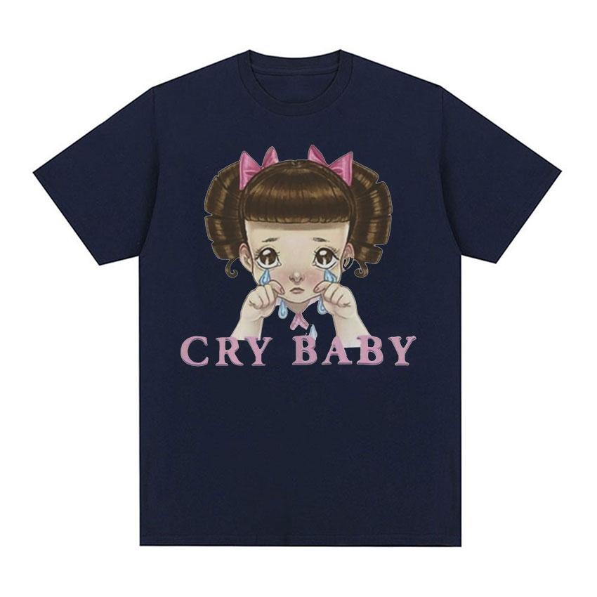2025 Summer Melanie Martinez Cry Baby Cartoon Graphic T Shirt Men Women's Cute Retro Harajuku 100% Pure Cotton Printed T-shirt