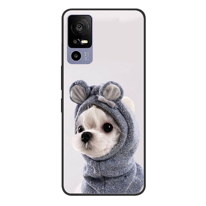 For TCL 40R 5G T771A Case Painted Soft Black Silicone Bumper Phone Cover for TCL 40 R 5G 6.6" Case TCL40R 40R Etui Coque Fundas