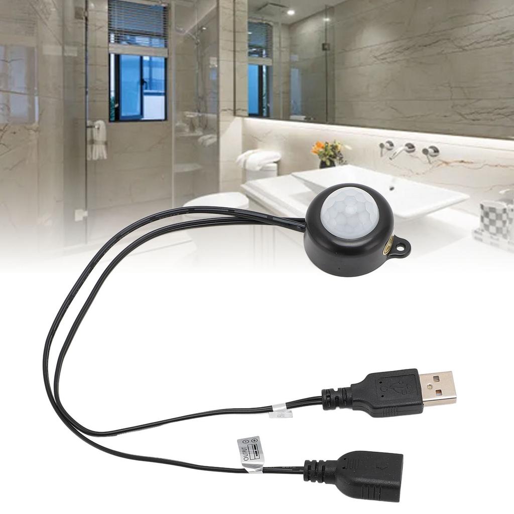 PIR Motion Activated Sensor USB Interface Plug and Play 5V To 24V Infrared Sensor Controller for Light Control