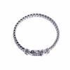 Mezmic 6X4 Mm Square V-Chain 925 Sterling Silver Bracelet