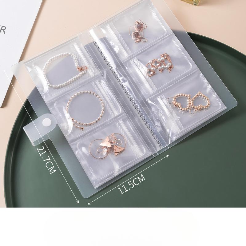 Jewelry Accessories Earrings EarringsTransparent Storage BookStorage Bag Anti-oxidation Self-sealing Bag