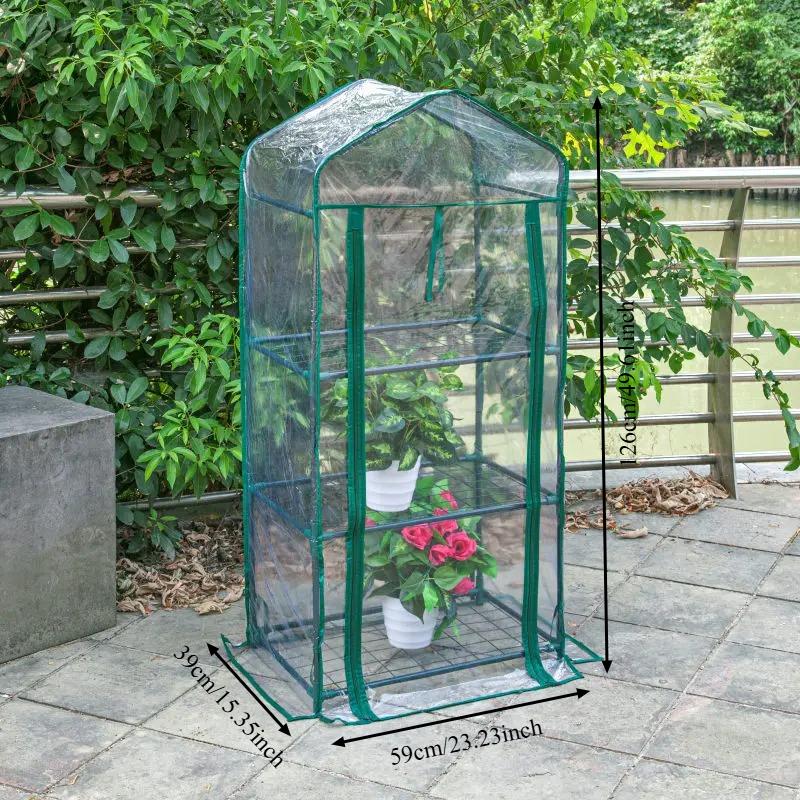 Transparent Plastic Greenhouse - Manually Installed Indoor/outdoor Plant Tents for Flowers and Vegetables, Plant Growth Bags