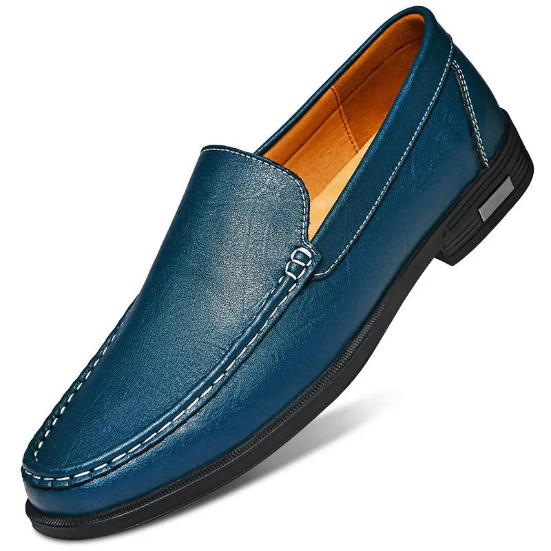 Fashion Genuine Leather Men's Shoes Classics Business Dress Shoes Moccasins Slip on Loafers Driving Shoes for Men Casual Shoe Big SIze48
